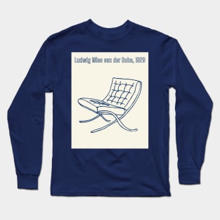 Mid-century Modern Iconic Chair Long Sleeve T-Shirt